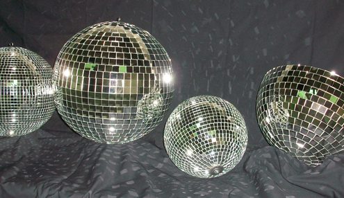 Omega National MG-28 - 28 Mirror Disco Ball with 1 x 1 Tile Facets