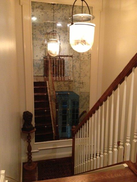 Antique Mirror Stairwell
