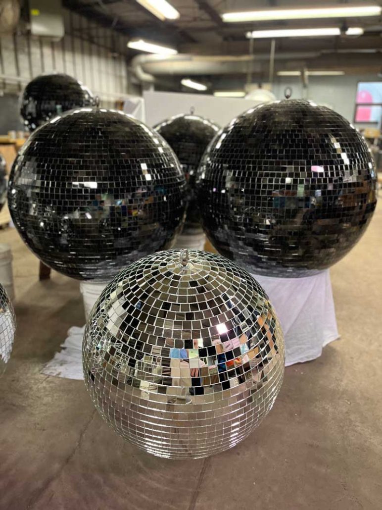 Mirror Disco Balls for RuPaul