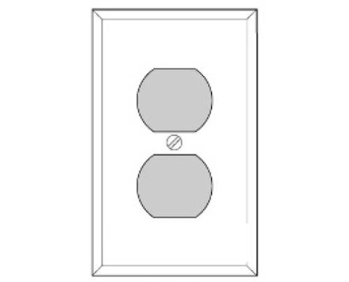 cover plate single duplex outlet