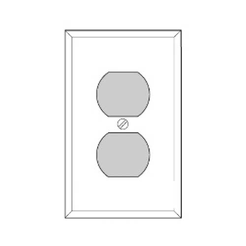 cover plate single duplex outlet